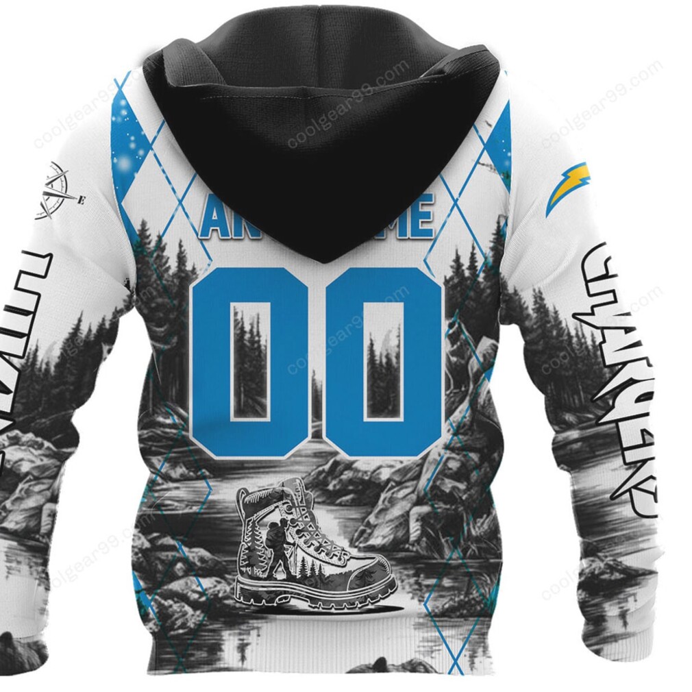 Los Angeles Chargers Hunting Camo Graphic Hoodie Los Angeles Chargers Hunting Camo Graphic Hoodie