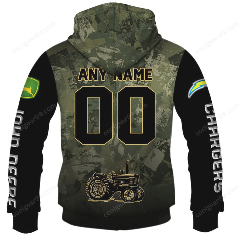 Los Angeles Chargers John Deere Patriotic Camo Apparel Hoodie Los Angeles Chargers John Deere Patriotic Camo Apparel Hoodie
