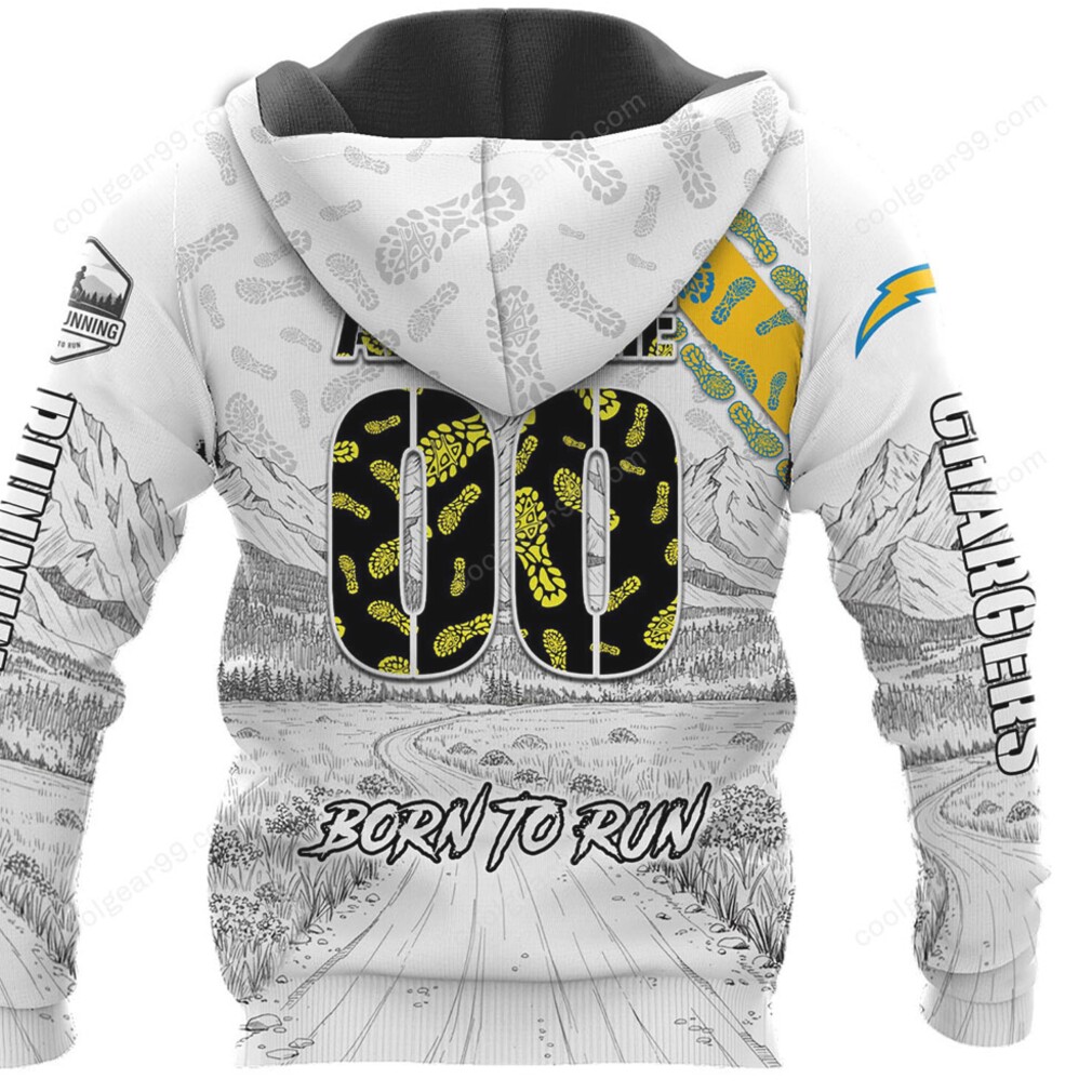 Los Angeles Chargers Running Apparel Collection Hoodie Los Angeles Chargers Running Apparel Collection Hoodie