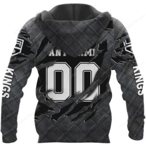 Los Angeles Kings NHL Distressed Logo Black Long Sleeve T Shirt