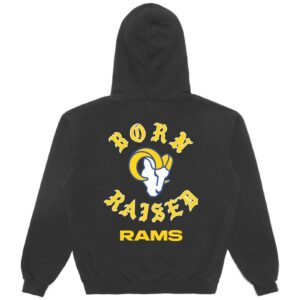 Los Angeles Rams Born x Raised Black Pullover Hoodie
