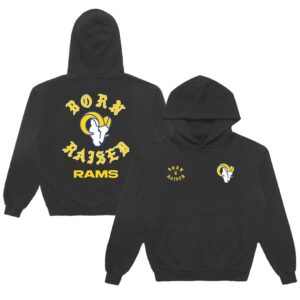 Los Angeles Rams Born x Raised Black Pullover Hoodie