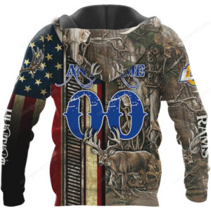 Los Angeles Rams Camouflage Hunting American Flag T Shirt & Hoodie Los Angeles Rams Camouflage Hunting American Flag T Shirt & Hoodie