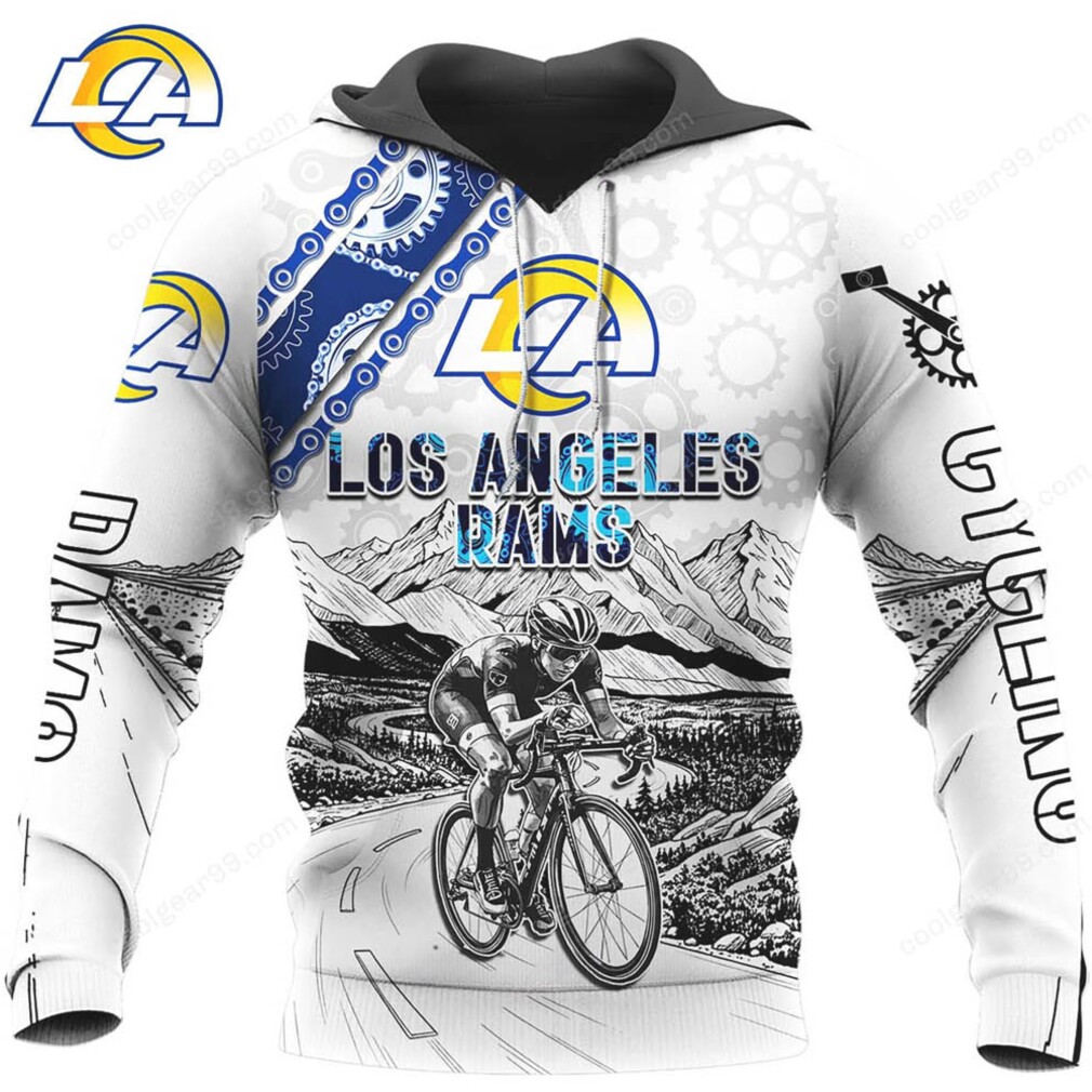 Los Angeles Rams Cycling Gear Long Sleeve T Shirt & Hoodie Los Angeles Rams Cycling Gear Long Sleeve T Shirt & Hoodie