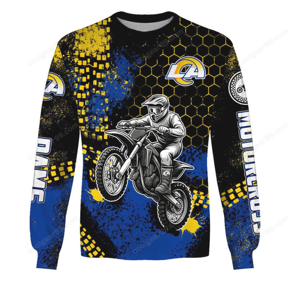 Los Angeles Rams Dirt Bike Racing T Shirt & Hoodie Los Angeles Rams Dirt Bike Racing T Shirt & Hoodie