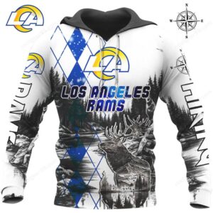 Los Angeles Rams Hunting Deer NFL Hoodie Long Sleeve T Shirt