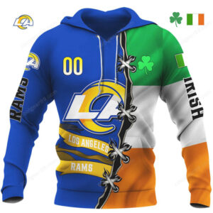 Los Angeles Rams Irish Heritage Fan Gear Hoodie Los Angeles Rams Irish Heritage Fan Gear Hoodie