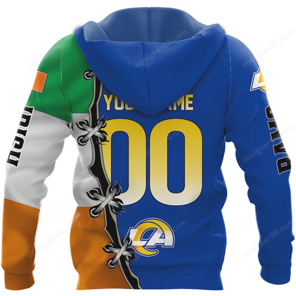 Los Angeles Rams Irish Heritage Fan Gear Hoodie Los Angeles Rams Irish Heritage Fan Gear Hoodie