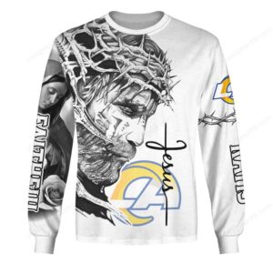 Los Angeles Rams Jesus Crown of Thorns T Shirt
