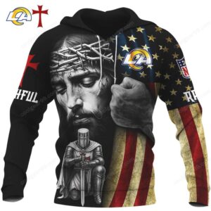 Los Angeles Rams Jesus Faith 3D Print Hoodie