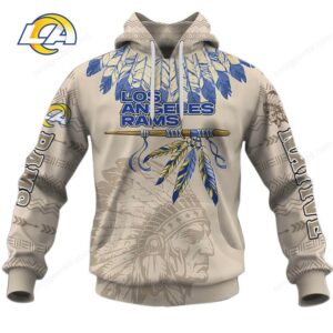 Los Angeles Rams Native American Headdress Hoodie & T Shirt