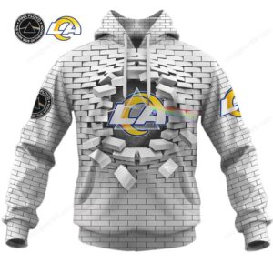 Los Angeles Rams Pink Floyd Dark Side of the Moon Mashup Hoodie