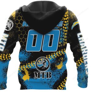 MTB Fan Gear Chargers Edition Apparel NFL Football Team Fan Hoodie MTB Fan Gear Chargers Edition Apparel NFL Football Team Fan Hoodie