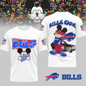 Men's Buffalo Bills Junk Food Disney Mickey QB T Shirt
