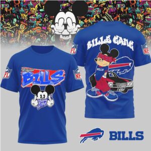 Men's Buffalo Bills Junk Food Disney Mickey QB T Shirt