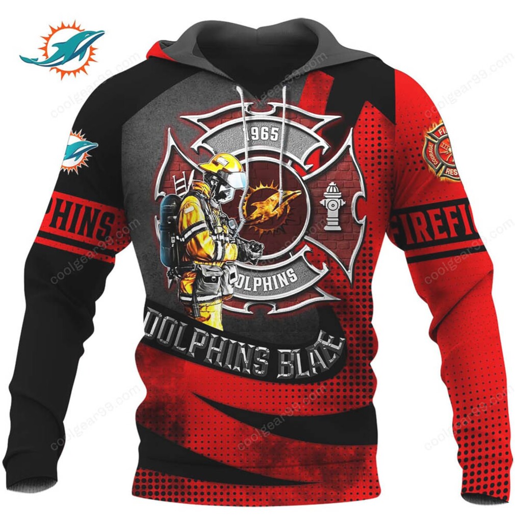 Miami Dolphins 1965 Commemorative Firefighter Gear Shirt Miami Dolphins 1965 Commemorative Firefighter Gear Shirt