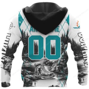 Miami Dolphins Custom HuntingOutdoors Themed Hoodie and Long Sleeve Shirt