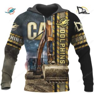 Miami Dolphins Heavy Duty Fandom Excavator Hoodie