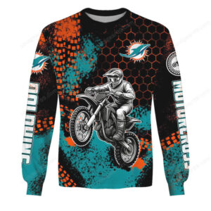 Miami Dolphins Motocross Dirt Bike Fan Apparel Shirt Miami Dolphins Motocross Dirt Bike Fan Apparel Shirt