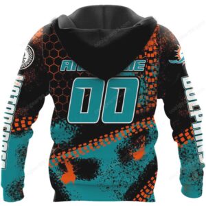Miami Dolphins Motocross Dirt Bike Fan Apparel Shirt
