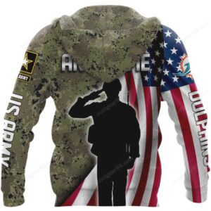 Miami Dolphins Salute to Service U.S. Army Camo HoodieShirt