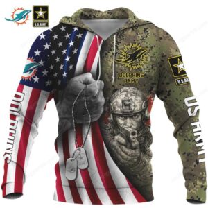 Miami Dolphins Salute to Service U.S. Army Camo HoodieShirt