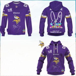 Minnesota Vikings Bad Bunny Super Bowl Benito Bowl Fan Hoodie Minnesota Vikings Bad Bunny Super Bowl Benito Bowl Fan Hoodie