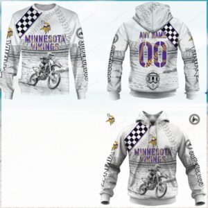 Minnesota Vikings NFL Off Road Jersey Hoodie Minnesota Vikings NFL Off Road Jersey Hoodie