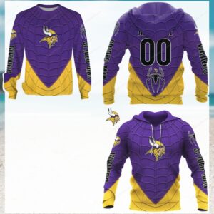 Minnesota Vikings x Spider Man Crossover Hoodie Minnesota Vikings x Spider Man Crossover Hoodie