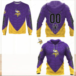 Minnesota Vikings x Spider Man Crossover Hoodie