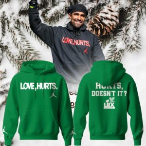 NEW Philadelphia Eagles Love Hurts Hoodie NEW Philadelphia Eagles Love Hurts Hoodie
