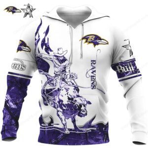NFL Baltimore Ravens Personalized Name and Number 3D Hoodie NFL Baltimore Ravens Personalized Name and Number 3D Hoodie