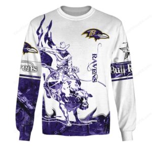 NFL Baltimore Ravens Personalized Name and Number 3D Hoodie