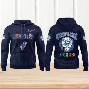 NFL Bears Navy Tie Dye Grateful Dead Mashup Hoodie
