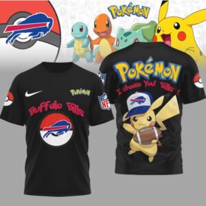 NFL Buffalo Bills x Pokémon Pikachu ‘I Choose You’ Graphic T Shirt NFL Buffalo Bills x Pokémon Pikachu ‘I Choose You’ Graphic T Shirt