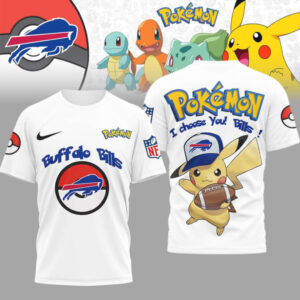 NFL Buffalo Bills x Pokémon Pikachu 'I Choose You' Graphic T Shirt