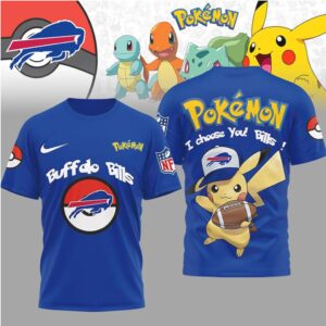 NFL Buffalo Bills x Pokémon Pikachu 'I Choose You' Graphic T Shirt