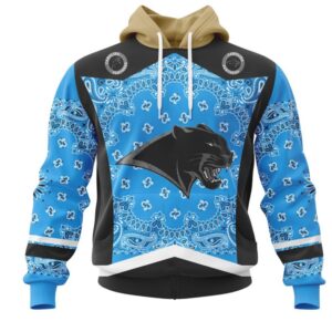 NFL Carolina Panthers Custom Name Number Classic Style Pullover Hoodie