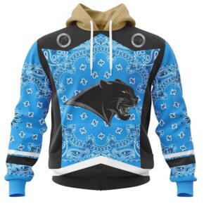 NFL Carolina Panthers Custom Name Number Classic Style Pullover Hoodie