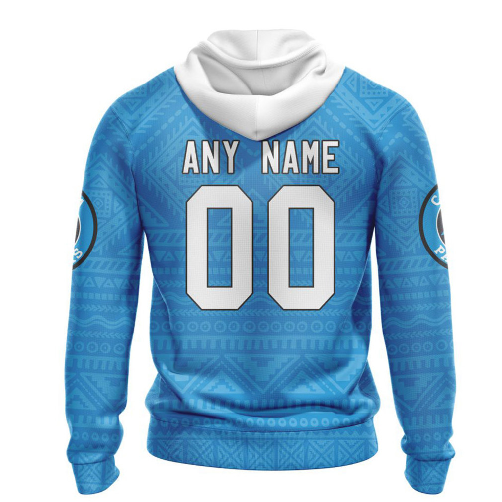 NFL Carolina Panthers Custom Name Number Skull Fan Football Hoodie NFL Carolina Panthers Custom Name Number Skull Fan Football Hoodie