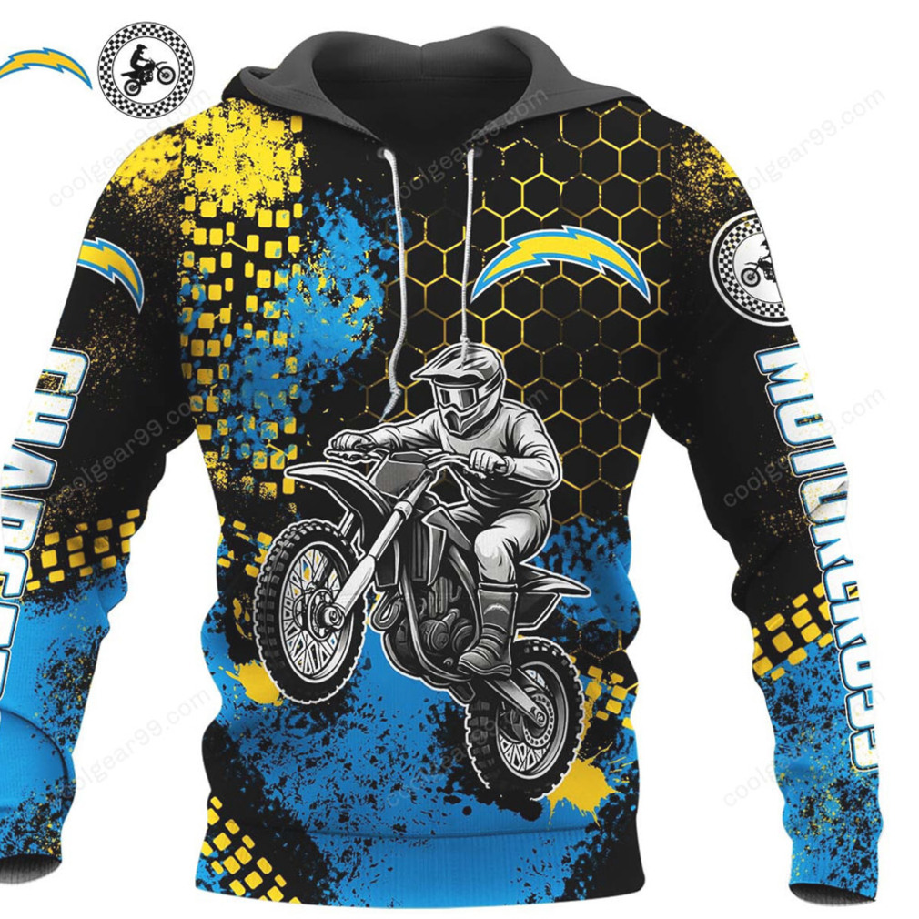 NFL Chargers Motocross Limited Edition Hoodie NFL Chargers Motocross Limited Edition Hoodie