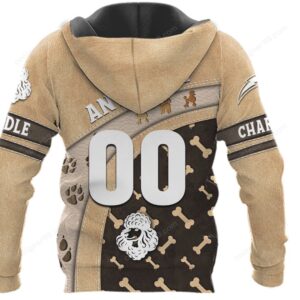 NFL Chargers Poodle Pet Fan Apparel Hoodie NFL Chargers Poodle Pet Fan Apparel Hoodie