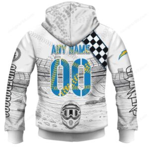 NFL Chargers Themed Motocross Hoodie NFL Chargers Themed Motocross Hoodie
