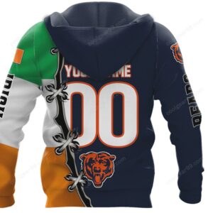 NFL Chicago Bears, Ireland Flag Fan Hoodie