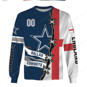 NFL Dallas Cowboys & England National Team Spirit Hoddie