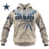 NFL Dallas Cowboys Star Logo Contrast Color Hooded Hoddie NFL Dallas Cowboys Star Logo Contrast Color Hooded Hoddie