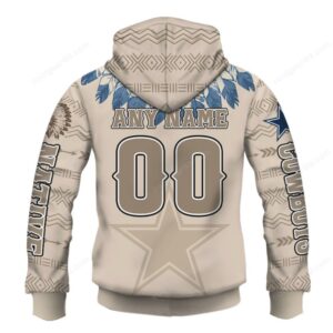 NFL Dallas Cowboys Spirit Warrior Personalized Long Hoddie