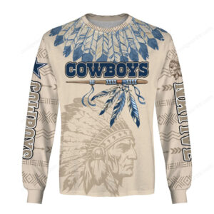 NFL Dallas Cowboys Spirit Warrior Personalized Long Hoddie