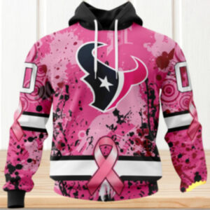 NFL Houston Texans Breast Cancer Awareness I Pink I Can 3D Hoodie