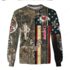 NFL Kansas City Chiefs American Flag Camo Hoodie